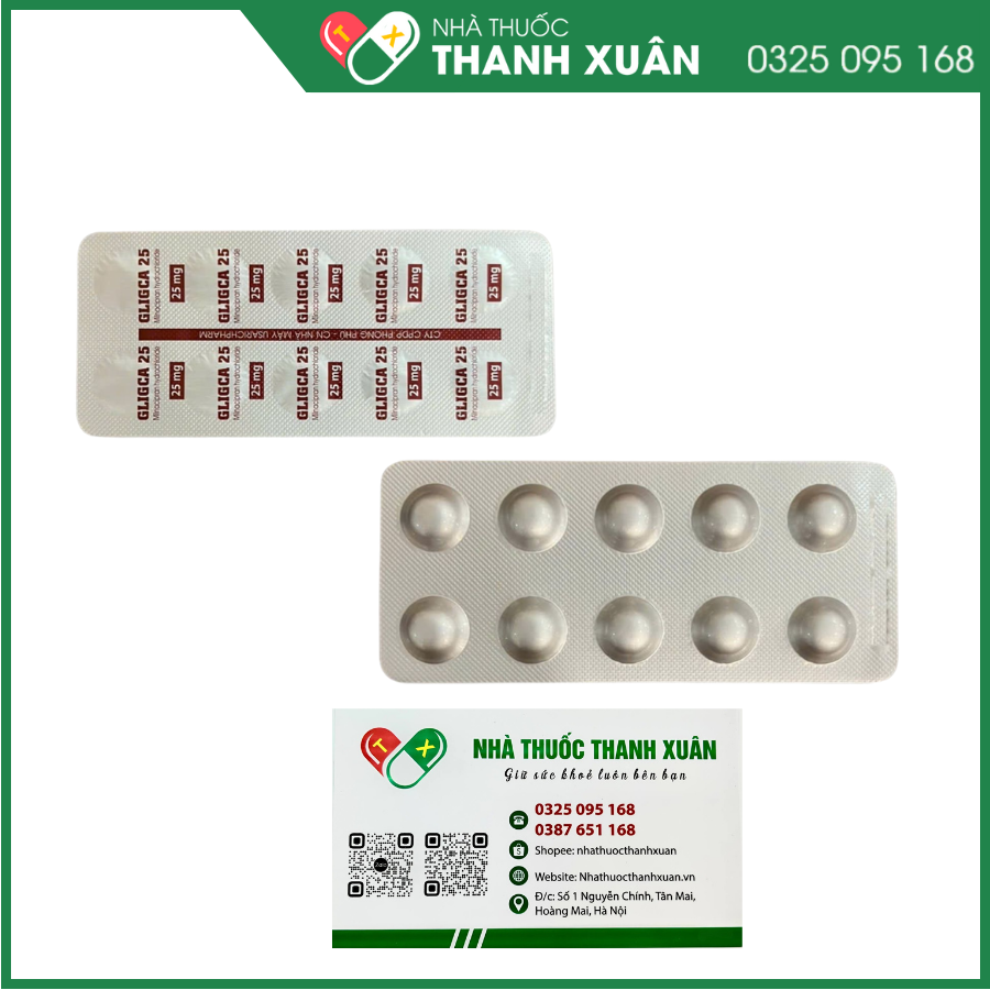Gligca 25 điều trị bệnh đau cơ xơ hóa